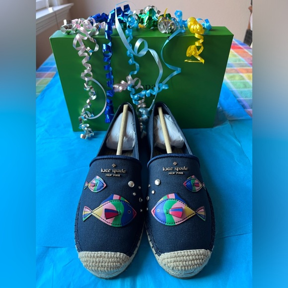 🐠 KATE SPADE AQUA FISH ESPADRILLES 🐠 NWT 🐠 - Picture 8 of 16